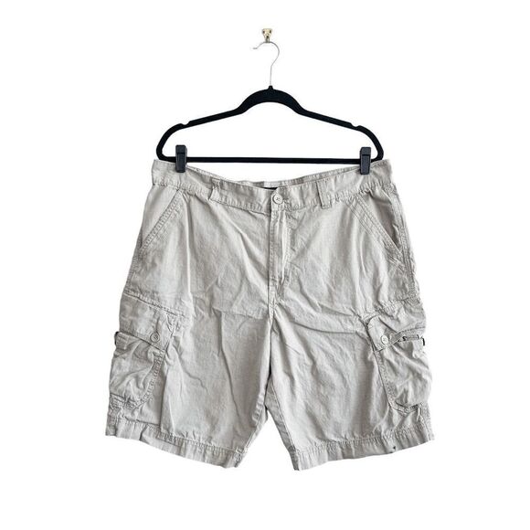 Calvin Klean Jeans Mens Casual Chino Cargo Shorts Multiple Pockets Tan Size 38 - Picture 1 of 9